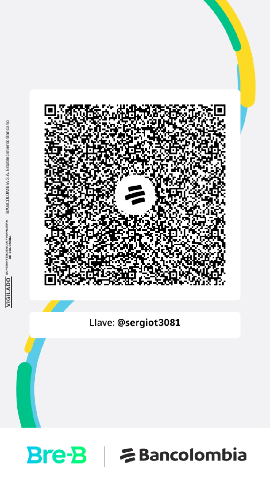 Código QR de pago Bancolombia